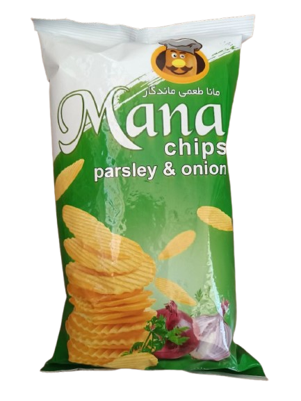 چیپس مانا کلان طعم پیاز جعفری